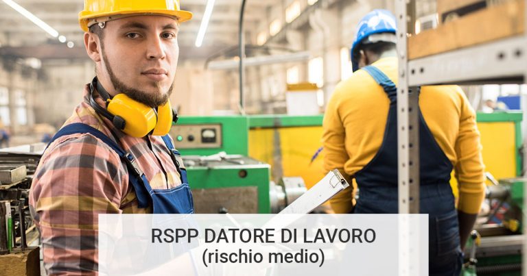 RSPP Datore Di Lavoro (rischio Medio) | SKP Formazione E Sicurezza